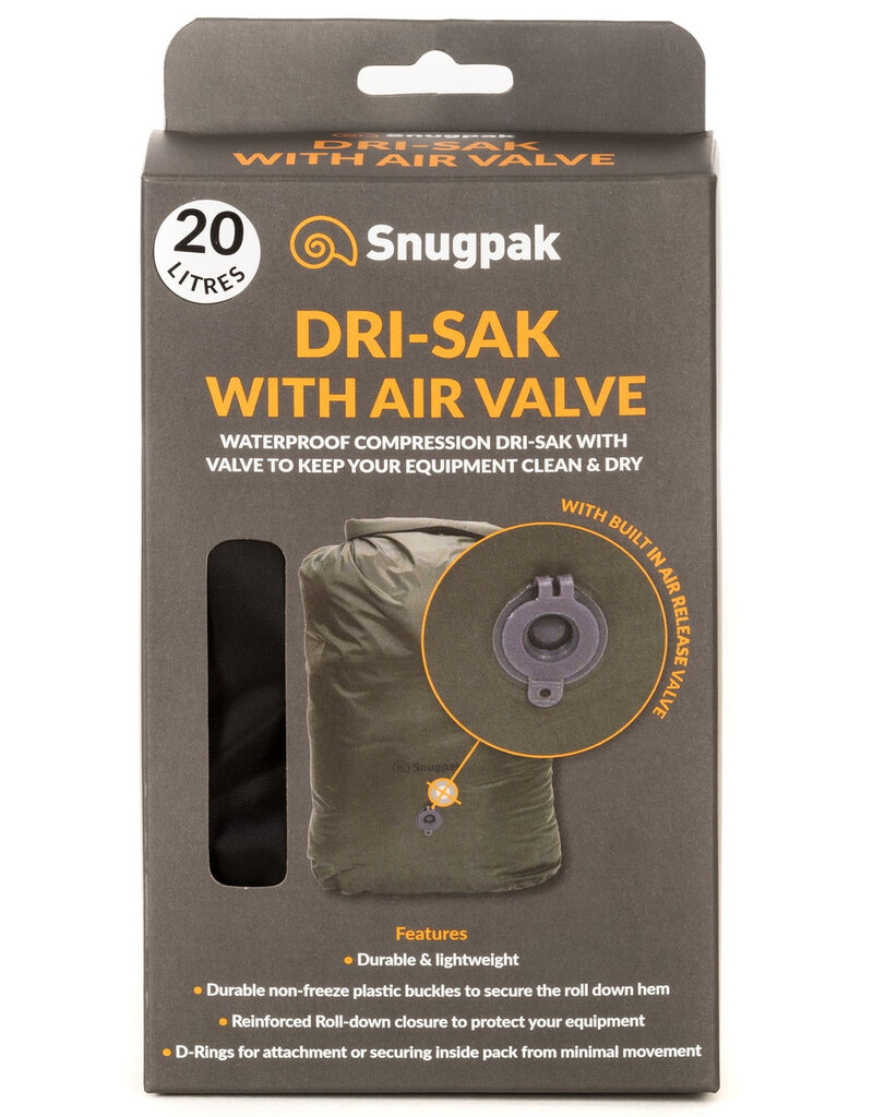 Snugpak Dri-Sak avec valve d'air Coyote