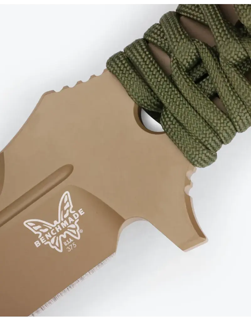 Benchmade Couteau èa lame fixe Adamas en paracorde OD Drop-point