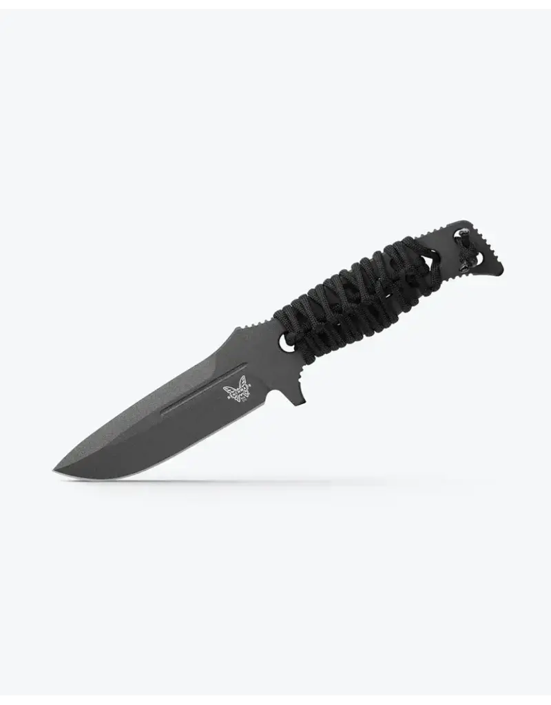 Benchmade Fixed Adamas Black Paracord Drop-point Black