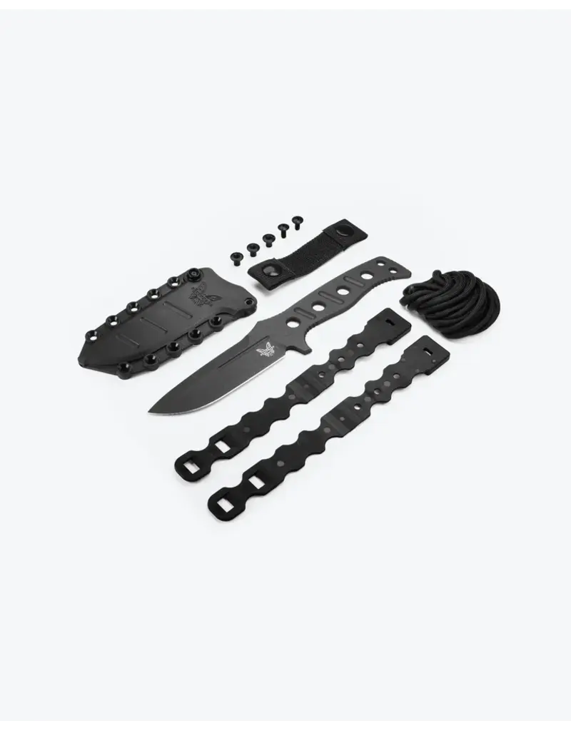 Benchmade Fixed Adamas Black Paracord Drop-point Black