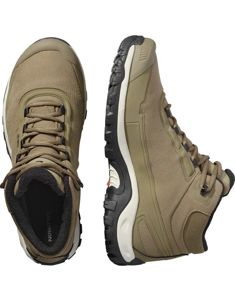 Salomon Botte Shelter Imperméable Gris pierre/Noir/Jour de pluie