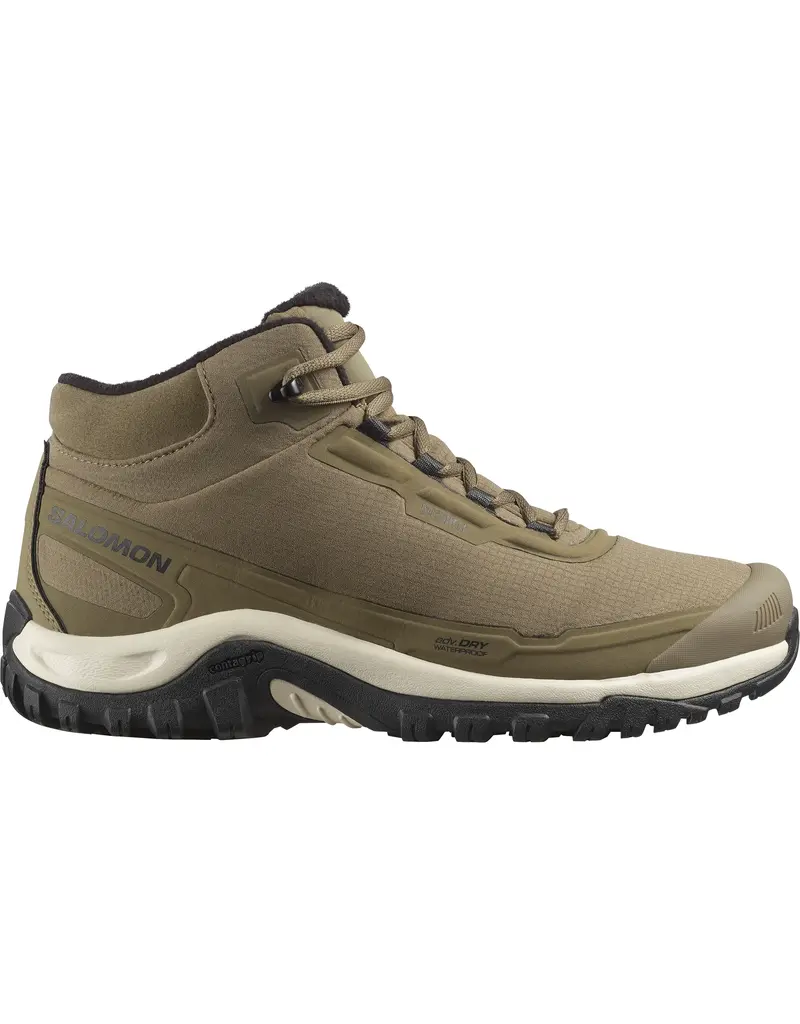 Salomon Botte Shelter Imperméable Gris pierre/Noir/Jour de pluie