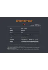 Fenix 3400mAh 18650 Battery with Micro-USB Charging Port