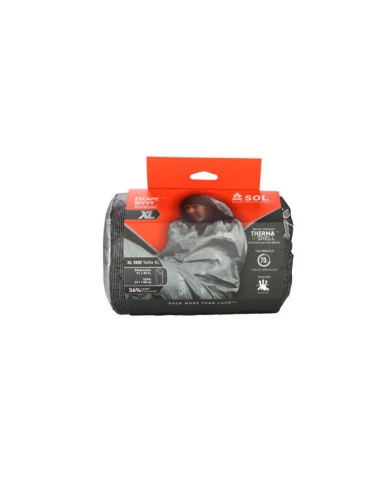 Survive Outdoors Longer Bivouac Escape XL avec capuche grise