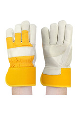 Allesco Inc. Gants en cuir de vachette lisse doublés