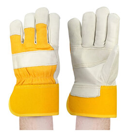 Allesco Inc. Smooth Cow Grain Leather Glove Pile Lined