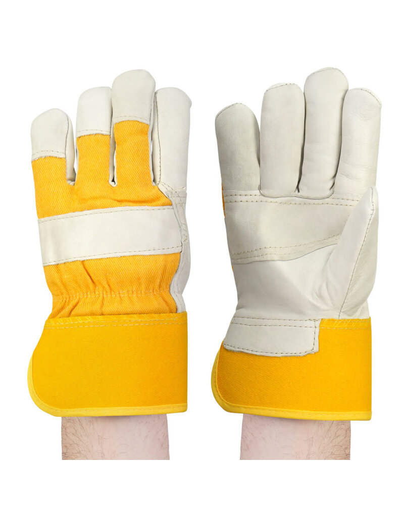 Allesco Inc. Smooth Cow Grain Leather Glove Pile Lined