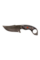 MAB IMPEX Full Tang Up Swept Damascus Steel  Skinner