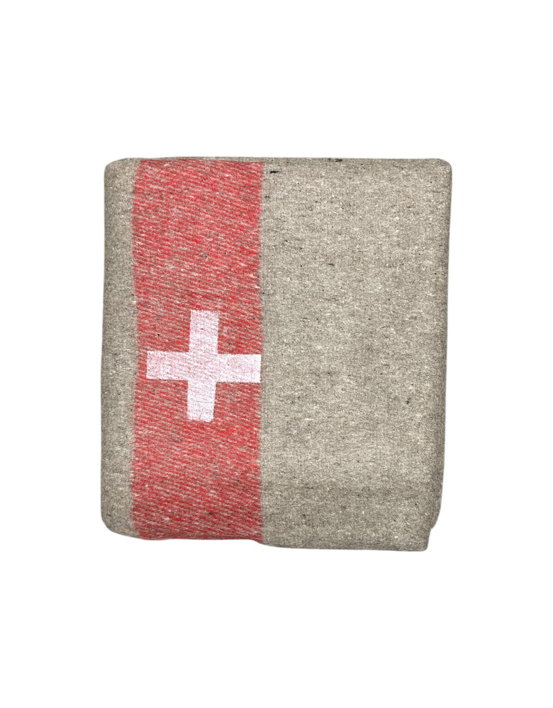 Genuine Couverture en laine beige authentique de l'armée suisse