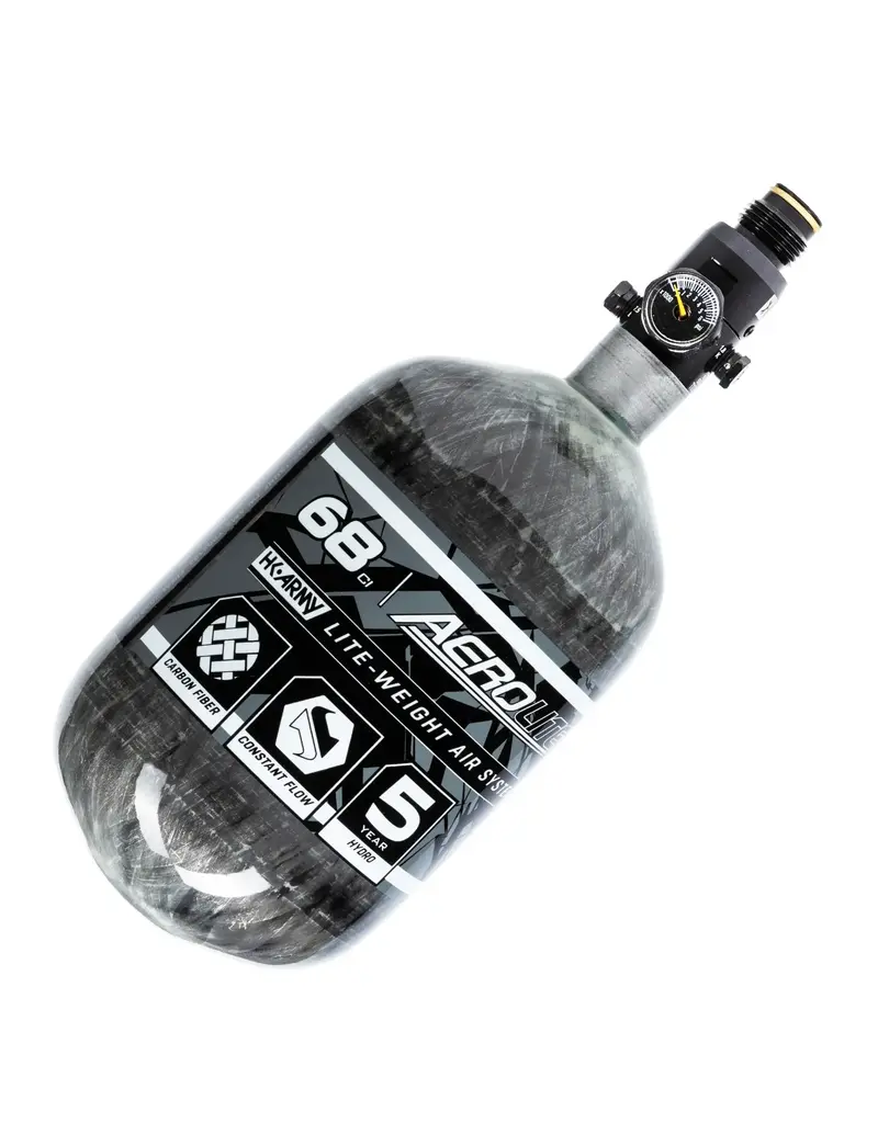 HK Army Réservoir Aerolite en fibre de carbone - 68 ci / 4500 psi - Transparent