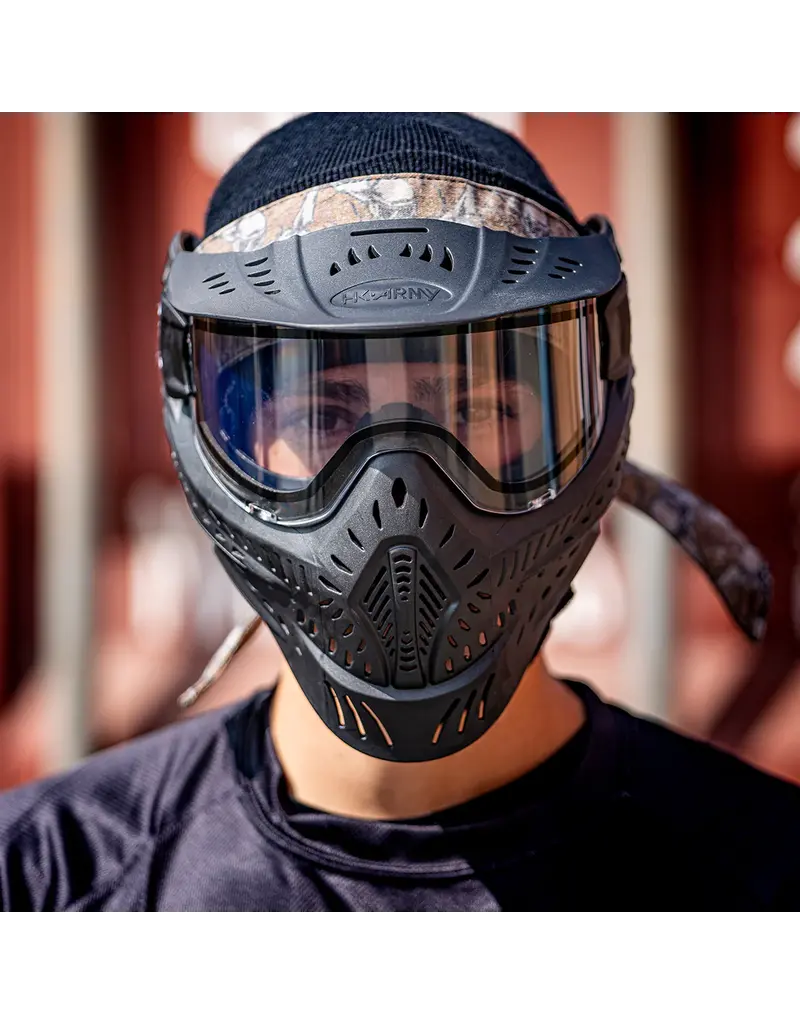 HK Army Masque Noir HSTL à verres transparents