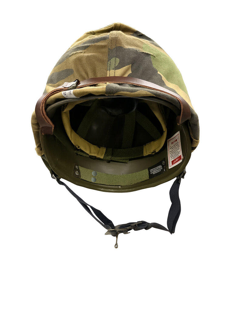 Genuine Casque M1 en acier style américain, couleur olive, avec housse de camouflage intérieure