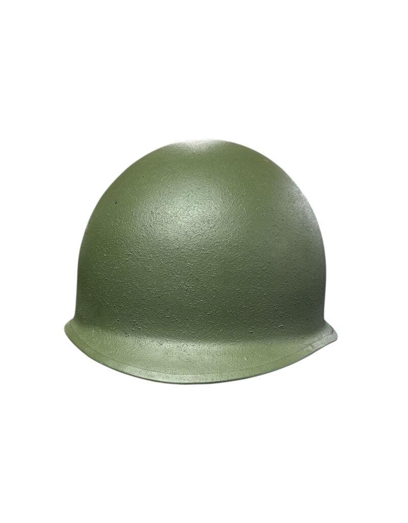 Genuine US Style OD M1 Steel Helmet with Liner Camo Cover