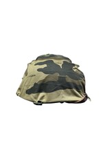 Genuine Casque M1 en acier style américain, couleur olive, avec housse de camouflage intérieure