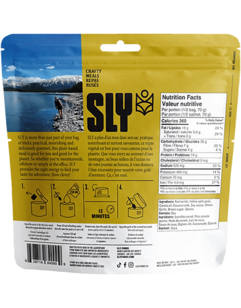 SLY Foods Dahl aux lentilles