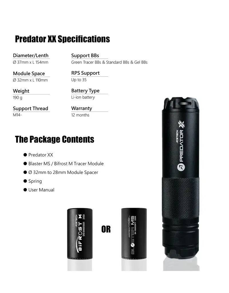 AceTech Unité de traçage Predator XX (module Bifrost M)