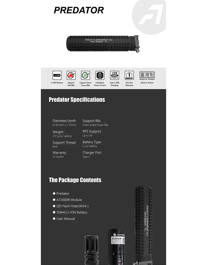AceTech Unité de traçage Predator QD (module AT2000R II)