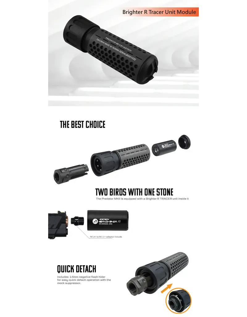AceTech Predator MKII QD Tracer Unit (Brighter R Module)