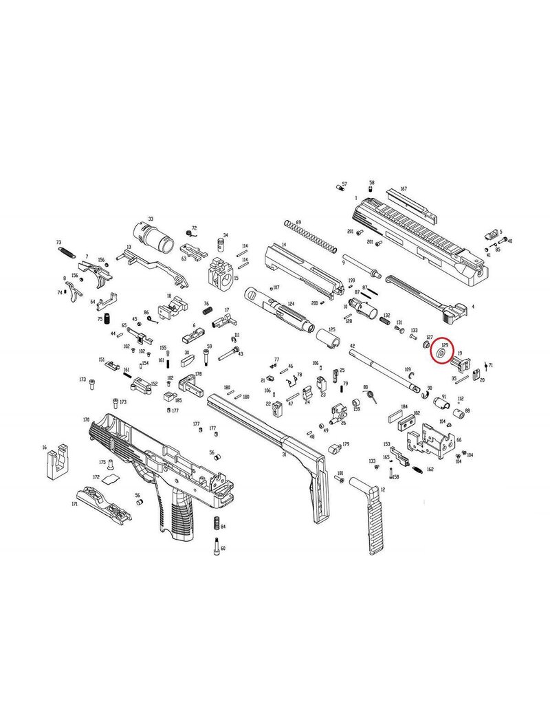 KWA KWA OEM Main Seal for KWA Gas Blowback Airsoft Pistols