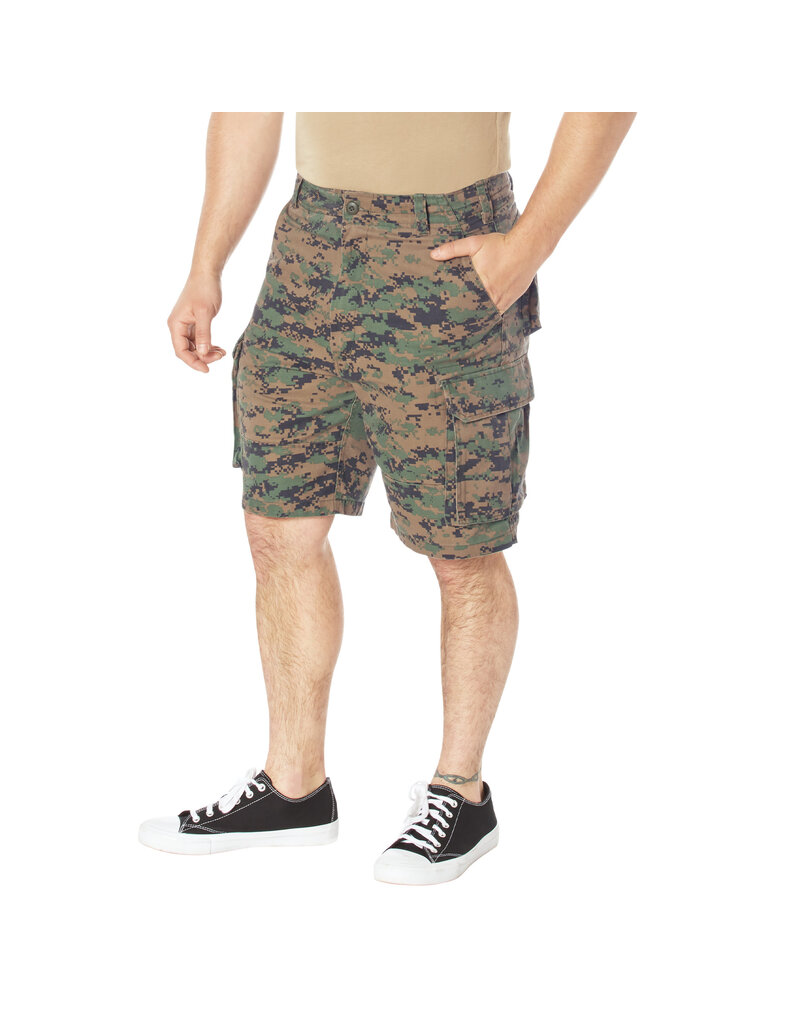 Rothco Vintage Paratrooper Cargo Shorts Woodland Digital