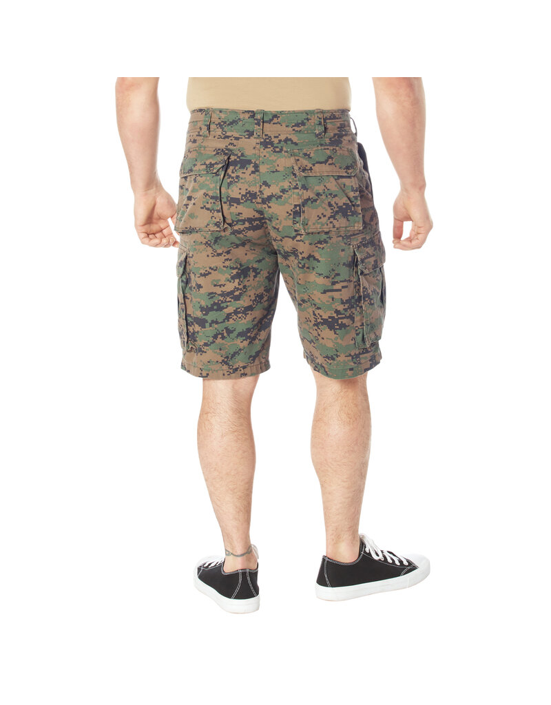 Rothco Short cargo de parachutiste vintage Woodland Digital