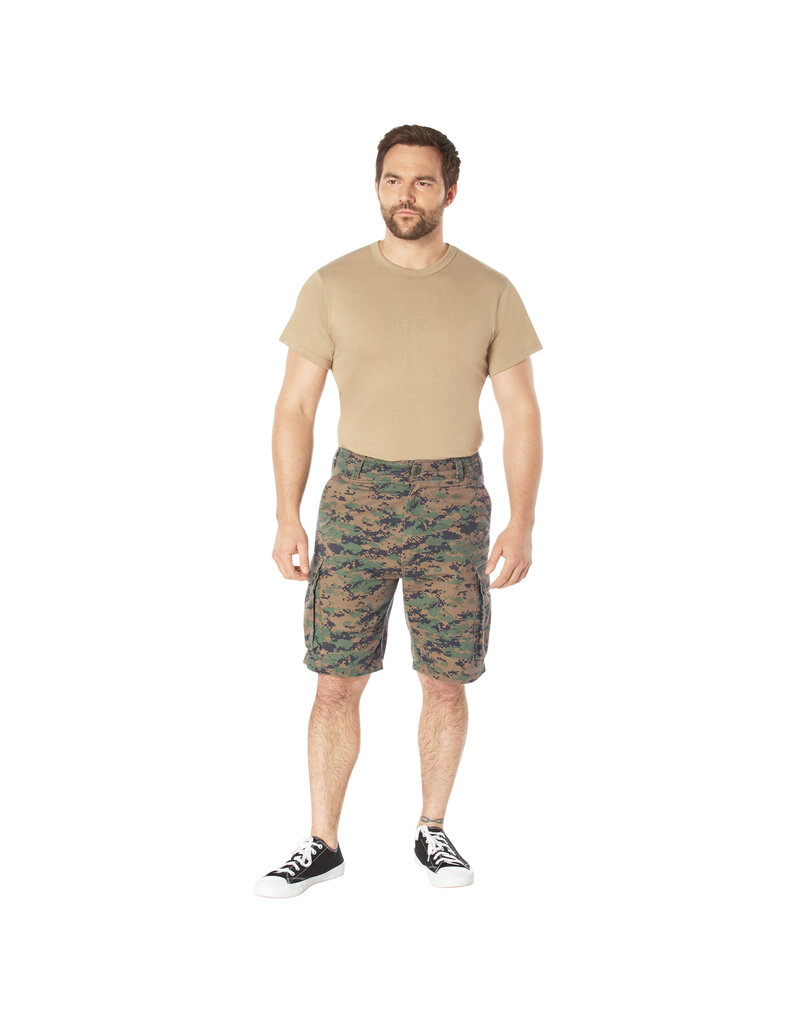 Rothco Short cargo de parachutiste vintage Woodland Digital