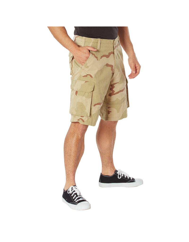 Rothco Short cargo de parachutiste vintage tricolore désert