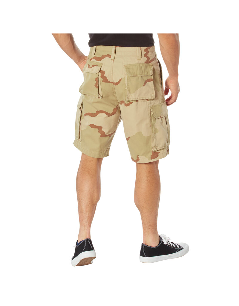 Rothco Short cargo de parachutiste vintage tricolore désert