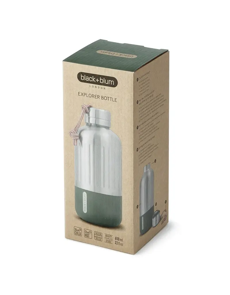 Black+Blum Explorer Insulated Bottle 650ml Olive