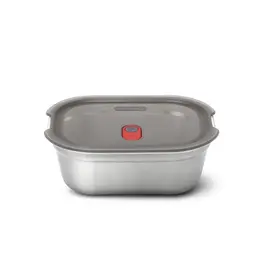 Black+Blum Steel Food Box Grey and Red
