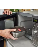 Black+Blum Steel Food Box Grey and Red