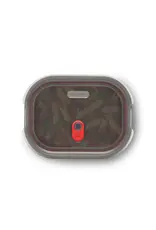 Black+Blum Boîte à aliments en acier gris et rouge