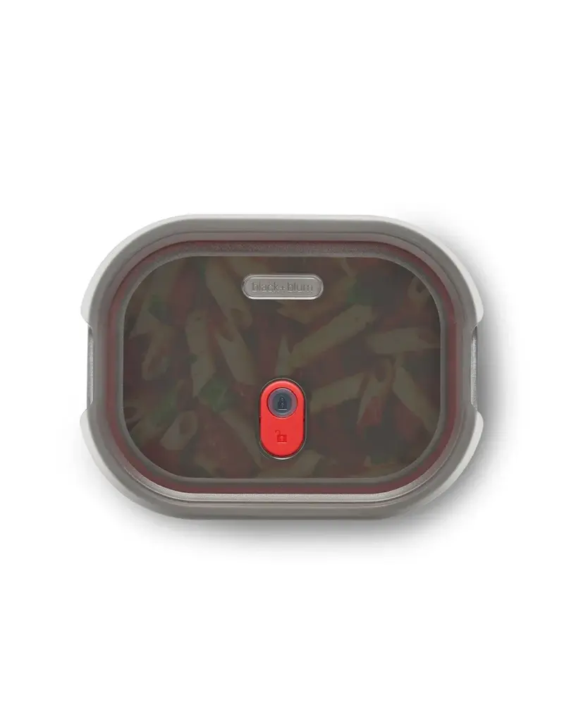 Black+Blum Steel Food Box Grey and Red