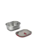 Black+Blum Steel Food Box Grey and Red