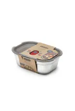 Black+Blum Boîte à aliments en acier gris et rouge