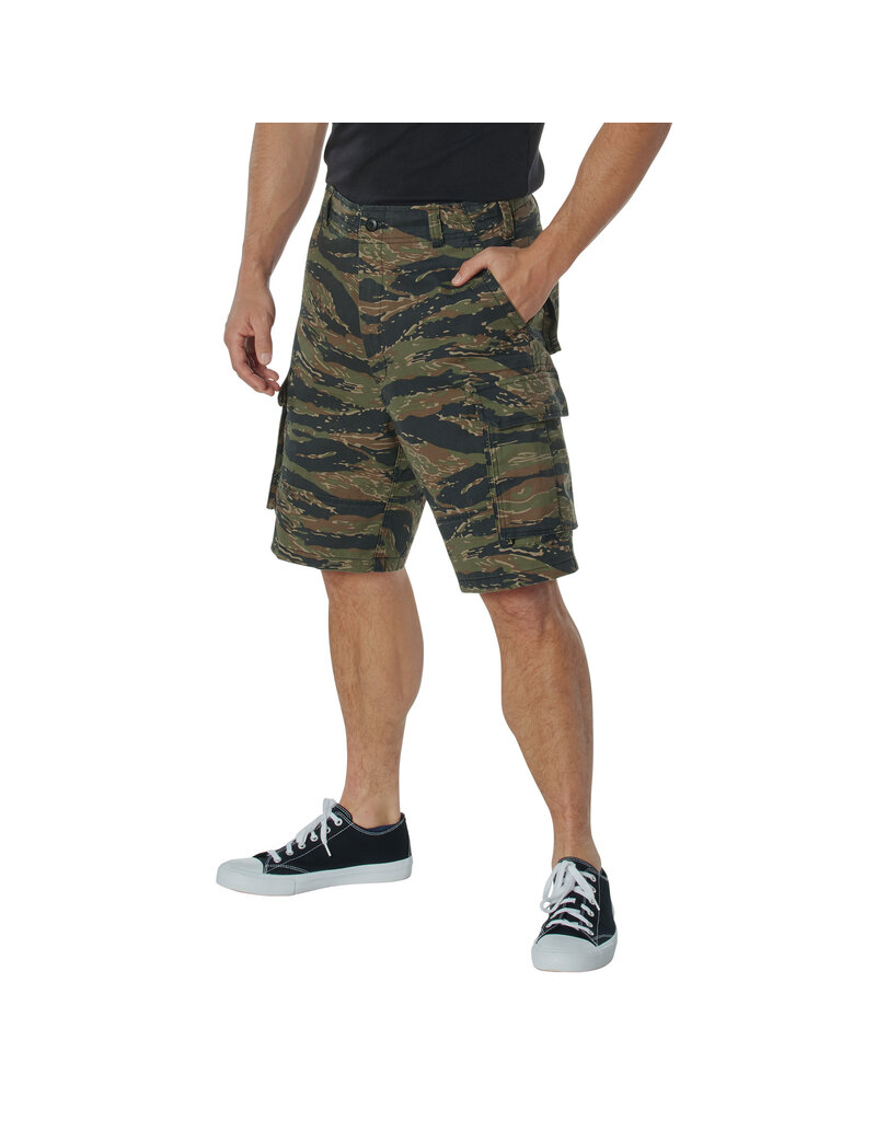 Rothco Vintage Paratrooper Cargo Shorts Tiger Stripe