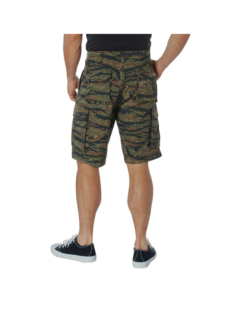 Rothco Vintage Paratrooper Cargo Shorts Tiger Stripe