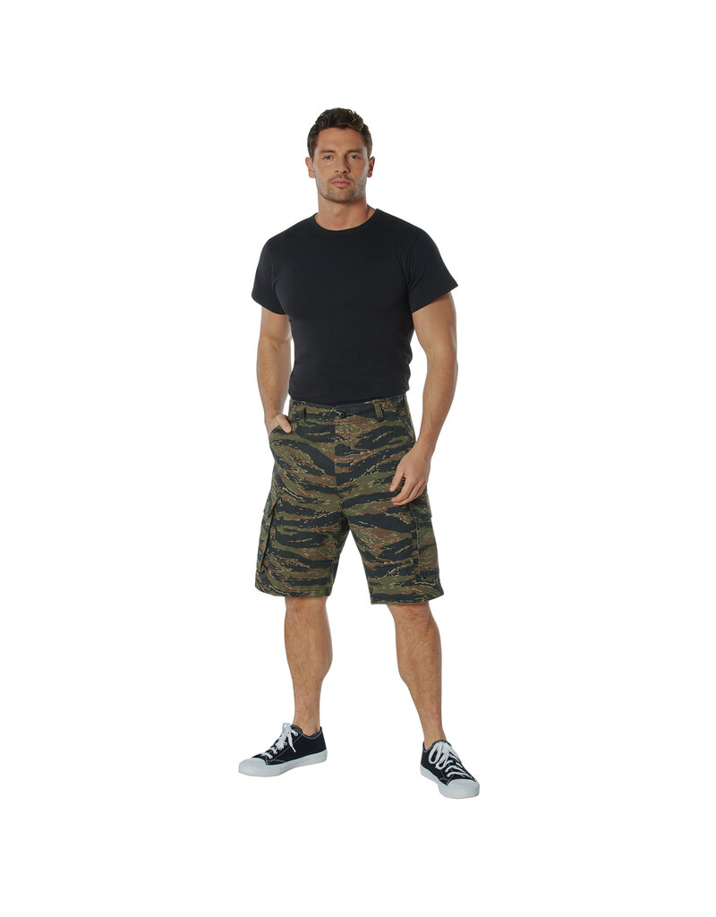 Rothco Vintage Paratrooper Cargo Shorts Tiger Stripe