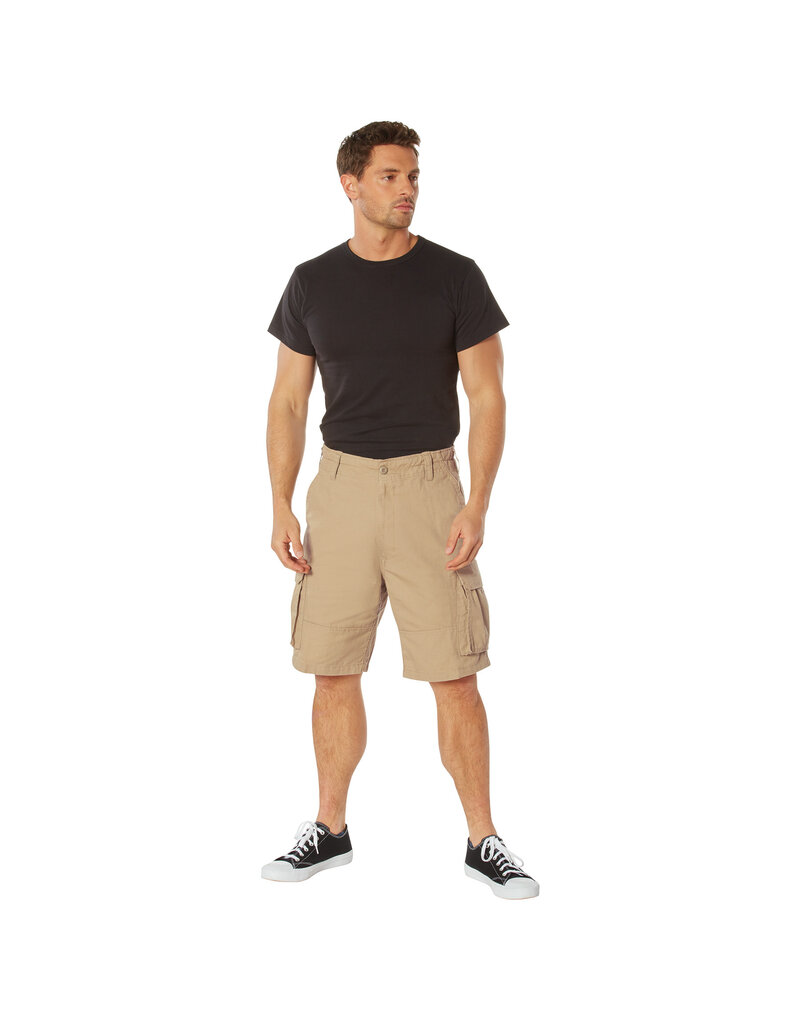 Rothco Short Cargo Parachutiste Vintage Kaki