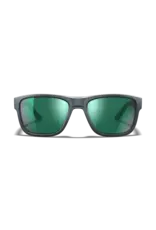 WileyX Ovation Matte Graphite Frame with Captivate Pol Green Mirror Lenses