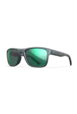 WileyX Ovation Matte Graphite Frame with Captivate Pol Green Mirror Lenses