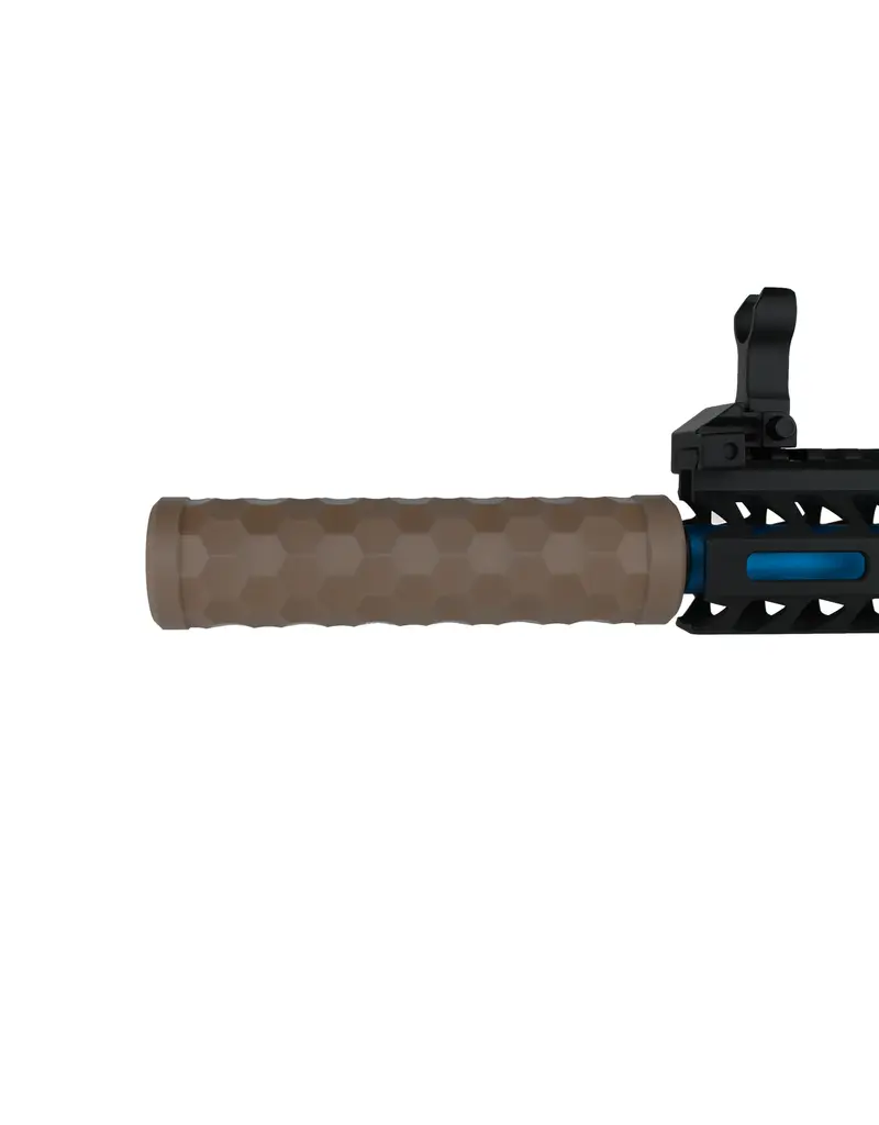 Stealthridge Silencieux factice Hexagon Airsoft 14 mm CCW Tan