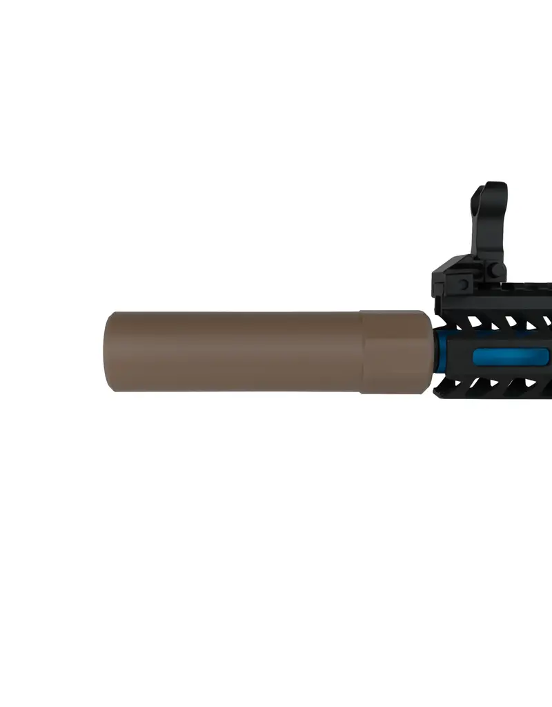Stealthridge Octogonal Airsoft Mock Suppressor 14mm CCW Tan