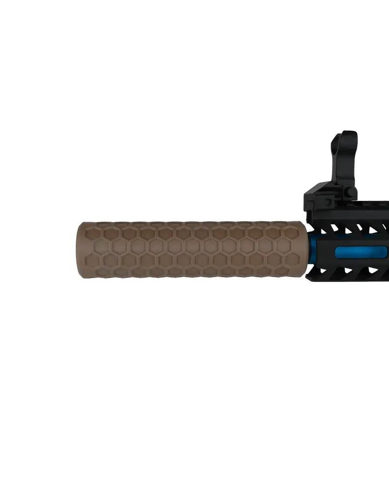 Stealthridge Honeycomb Airsoft Mock Suppressor 14mm CCW (Slim Fit 30mm) Tan