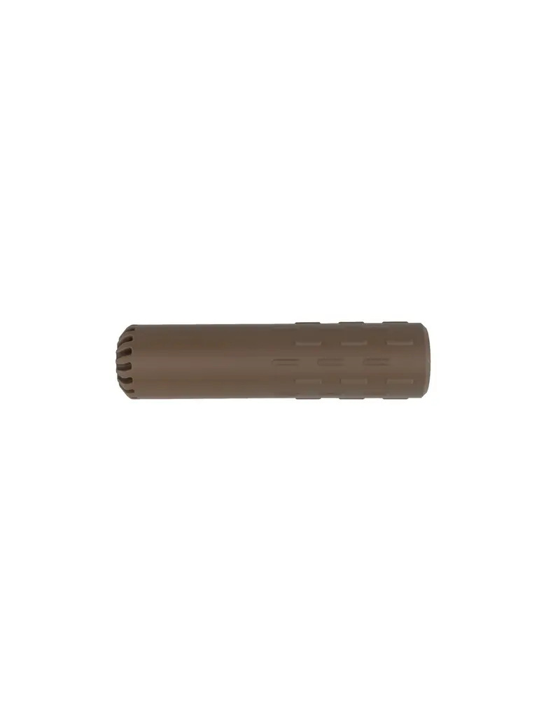Stealthridge Silencieux factice Vortex Airsoft 14 mm CCW 140 mm (Slim Fit 30 mm) Tan