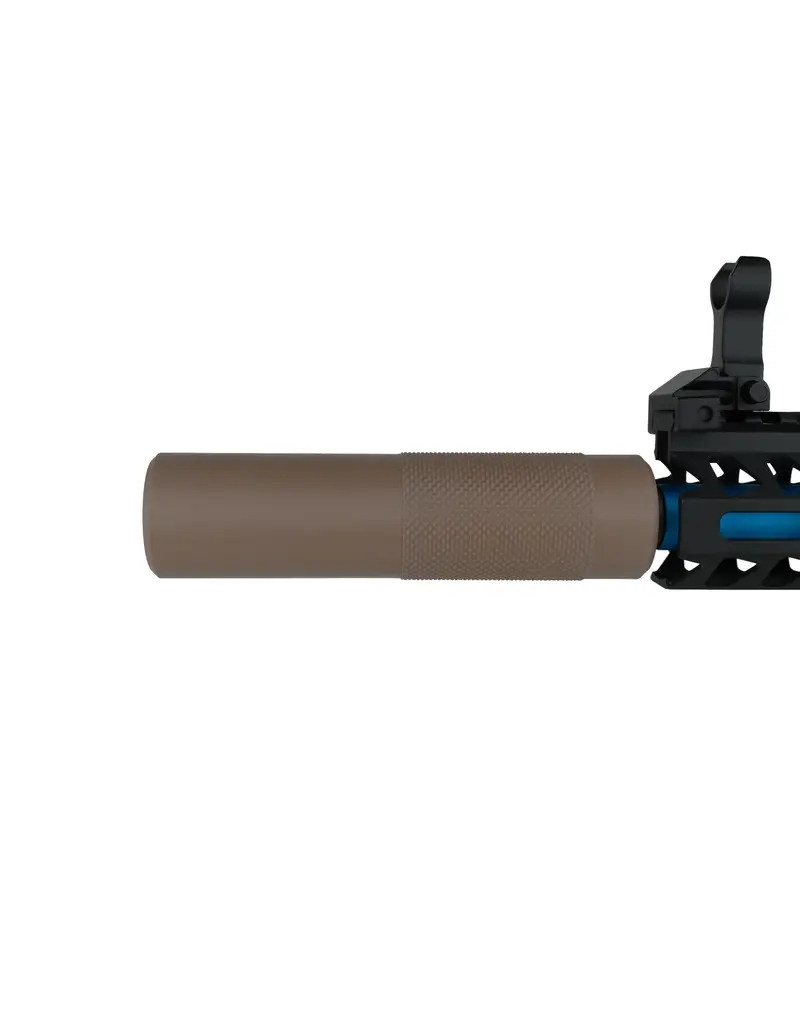 Stealthridge Silencieux factice moleté pour airsoft 14 mm CCW couleur sable