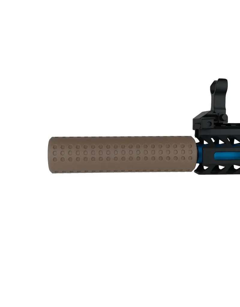 Stealthridge Silencieux factice perforé Airsoft 14 mm CCW Tan