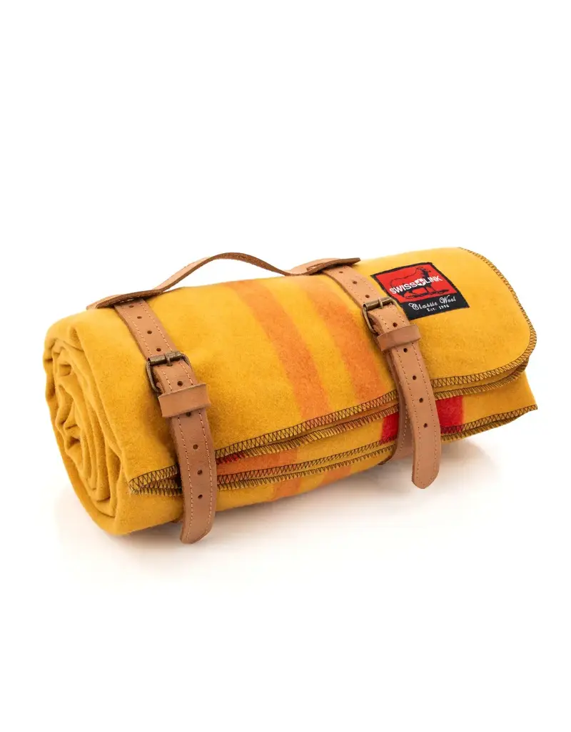 Swiss Link  Couverture en laine classique Wainscot