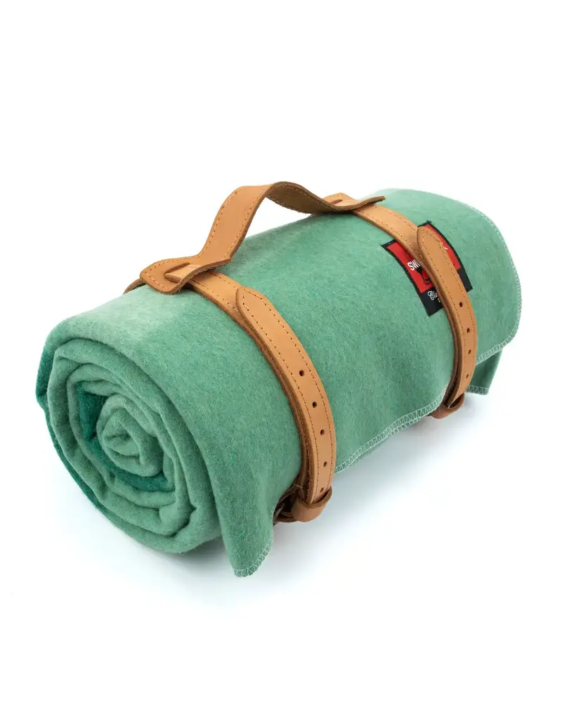 Swiss Link Sage Green Classic Wool Blanket