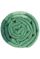 Swiss Link Couverture classique en laine vert sauge